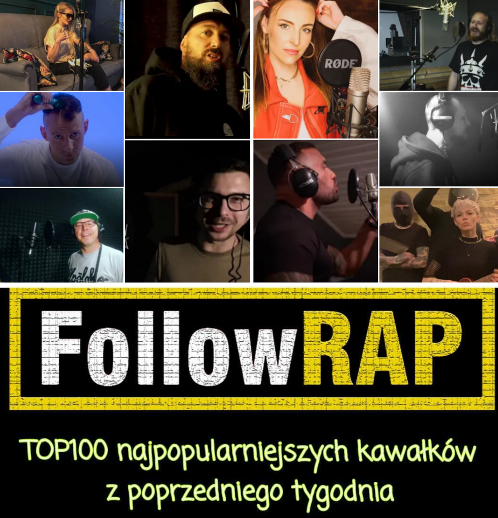100 najpopularniejszych kawałków z poprzedniego tygodnia FollowRap